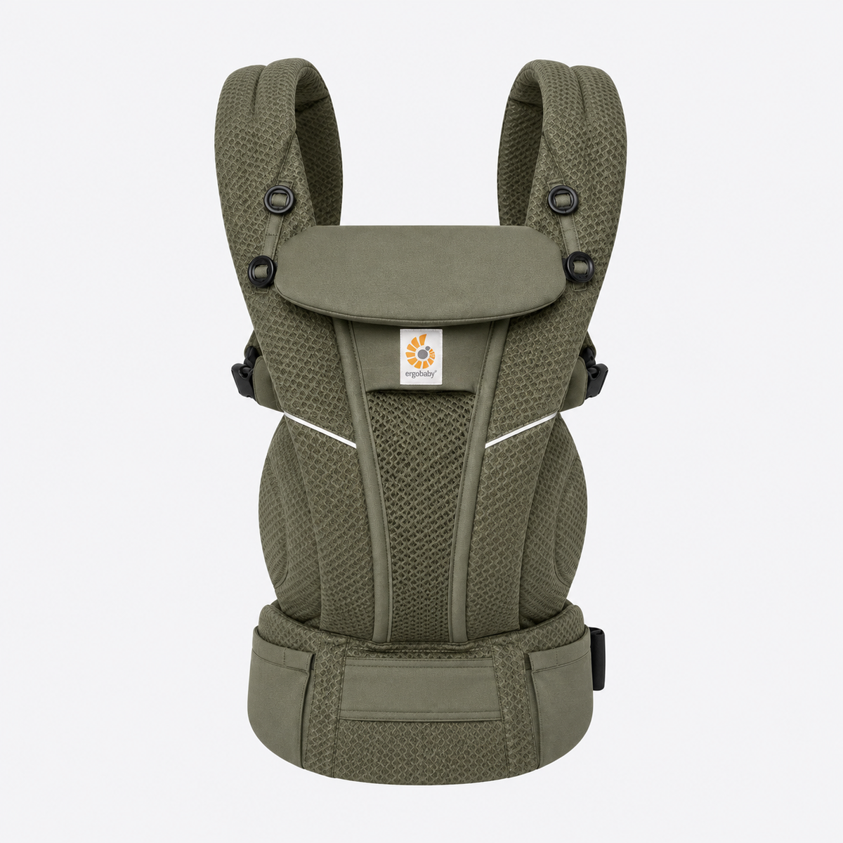 Go Baby ergonomic carrier, strap adjustment detail