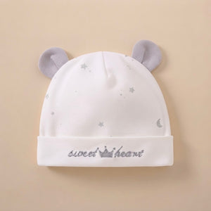 Sweetheart Bear Ears Newborn Beanie