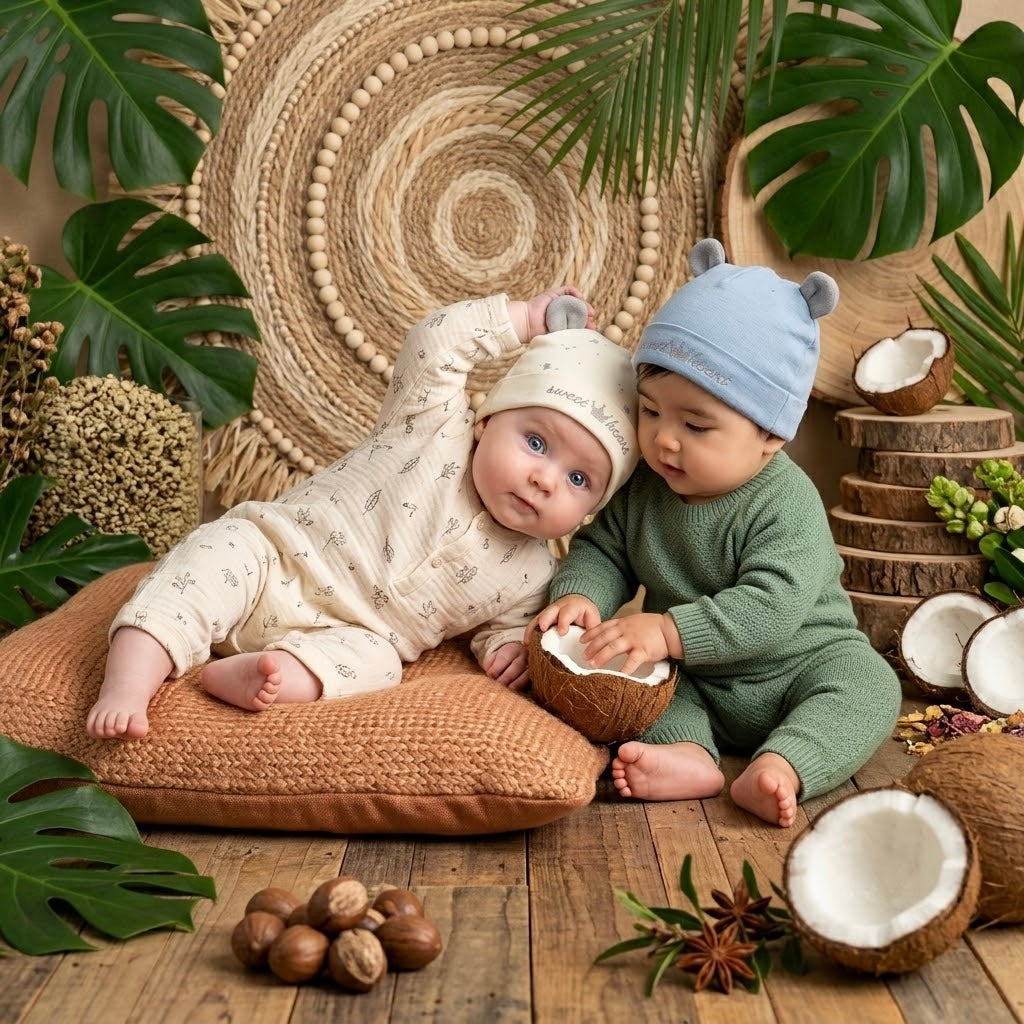 Sweetheart Bear Ears Newborn Beanie