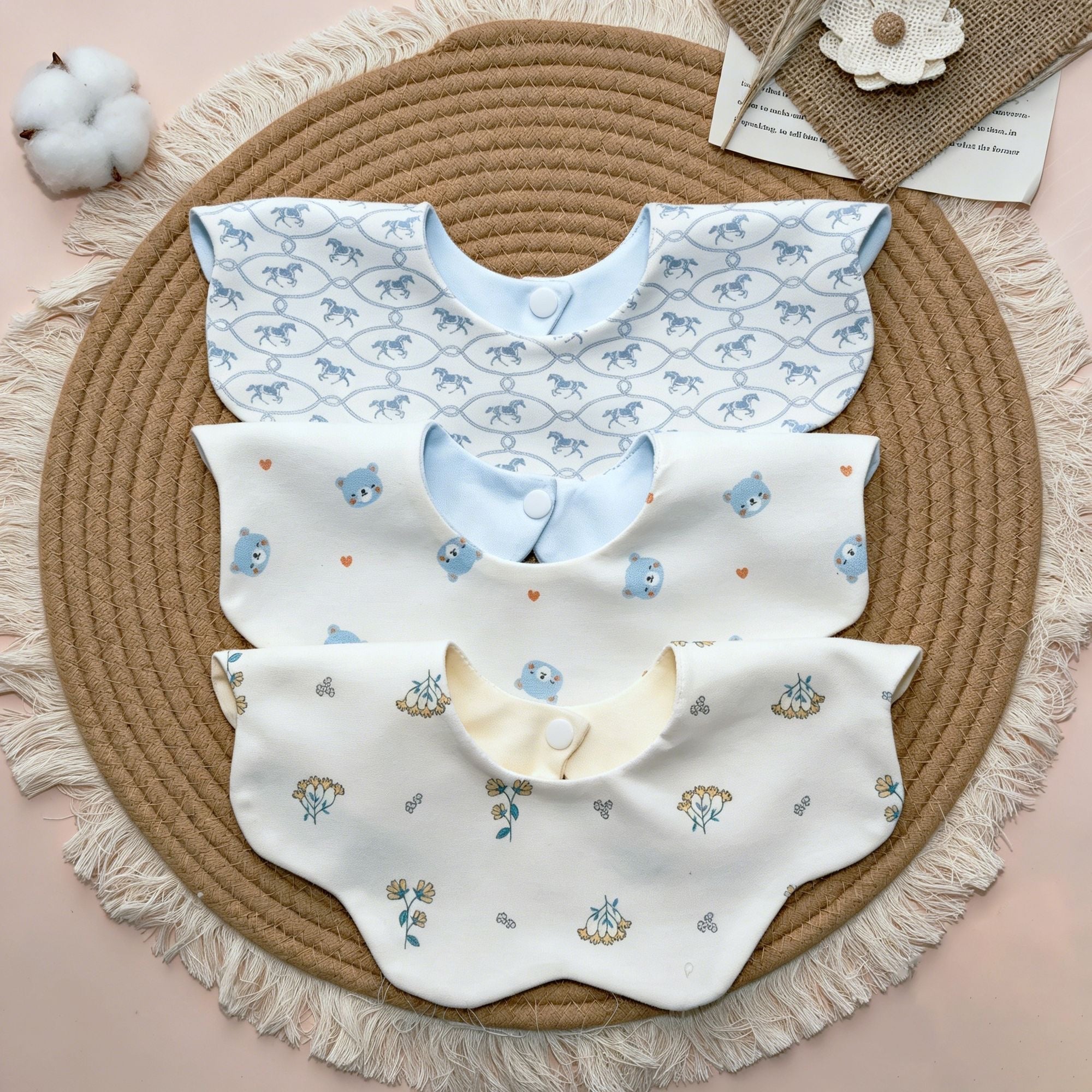 Boutique Bandana Bibs - Waterproof-Backed Drool & Teething Bibs